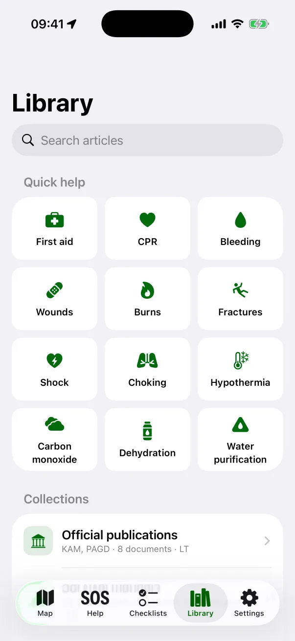 The library: quick help and collections