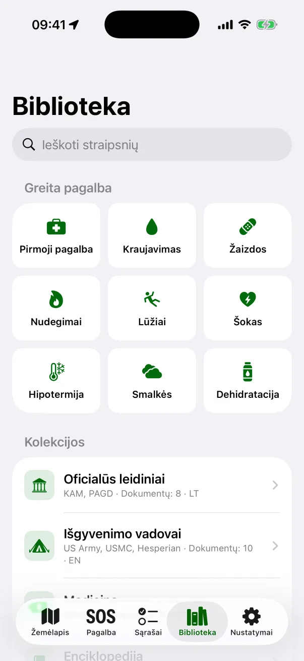 Biblioteka: greita pagalba ir kolekcijos